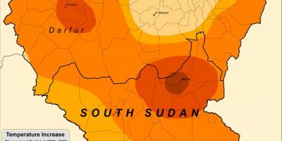 Mapa do Sudão do clima