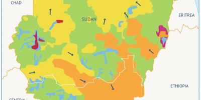 Mapa da bacia do Sudão 